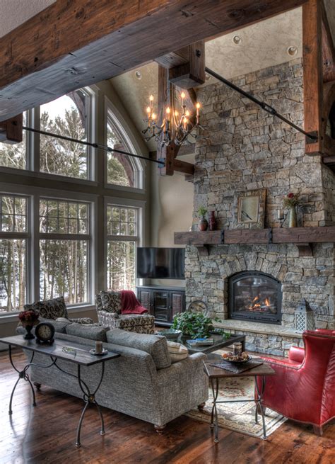 15 Warm & Cozy Rustic Living Room Designs For A Cozy Winter