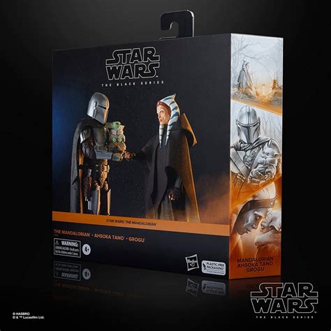 Amazon Exclusive Black Series Mandalorian, Ahsoka Tano & Grogu Set ...