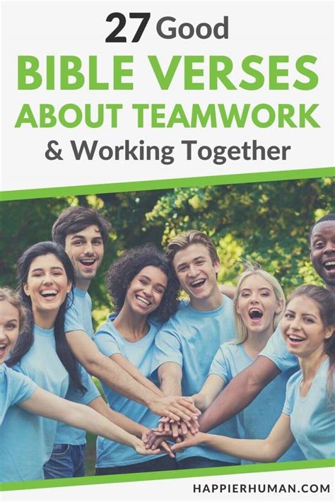 27 Good Bible Verses About Teamwork & Working Together