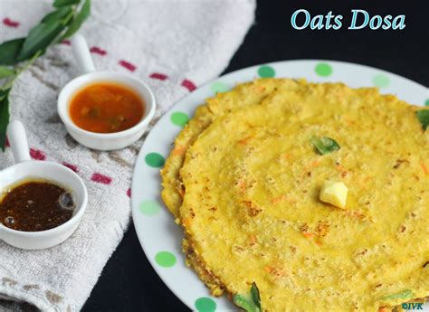 IndianVegKitchen: Oats Dosa | Instant Oats Dosai | Quick Tiffin Recipe