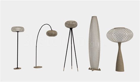 6609. Free Sketchup Rattan lamps Models Download