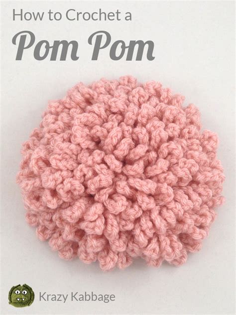 How to Crochet a Pom Pom – Krazy Kabbage