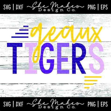 Geaux Tigers SVG DXF Png EPS Instant Download Cut File - Etsy