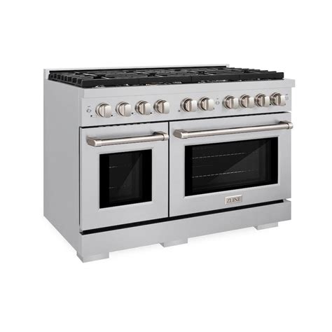 Paramount 48" Range with Gas Cooktop and Double Gas Oven (SGR48 ...