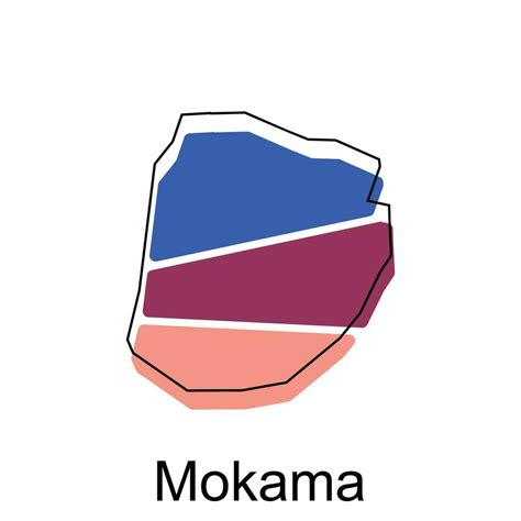 mapa de mokama ciudad moderno describir, alto detallado ilustración ...