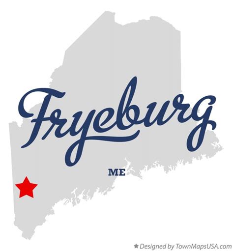 Map of Fryeburg, ME, Maine