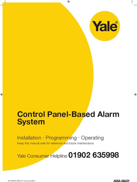 Yale HSA6400 Alarm Installation Manual | PDF | Security Alarm | Ac ...