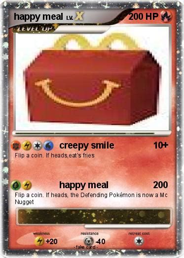 Pokémon happy meal 18 18 - creepy smile - My Pokemon Card