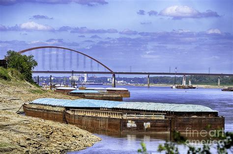 Jefferson Barracks Bridge A View from Cliff Cave Photograph by Peggy Franz - Fine Art America