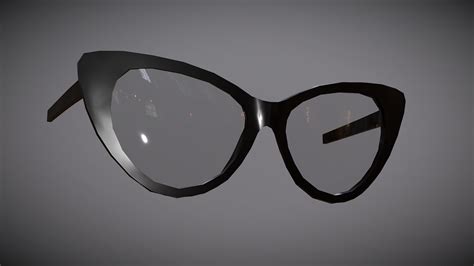 Cat Eye Glasses - Download Free 3D model by maximkuzlin [2db7e23] - Sketchfab