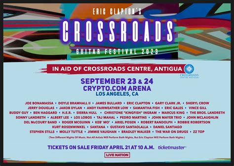 Eric Clapton's 2023 Crossroads Guitar Festival To Feature Guitar Center ...