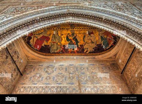 Interior detail of the Alhambra Palace, HDR Image Stock Photo - Alamy