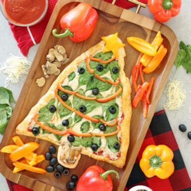 Christmas Tree Pizza Recipe - Passion For Savings