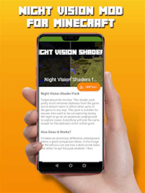 Night Vision Shaders for MCPE for Android - Download