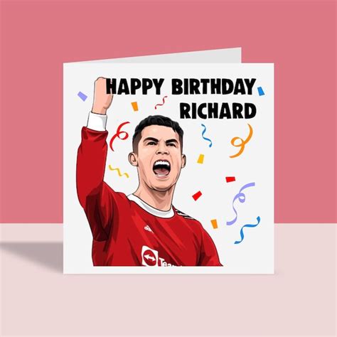 Ronaldo Birthday Card - Etsy