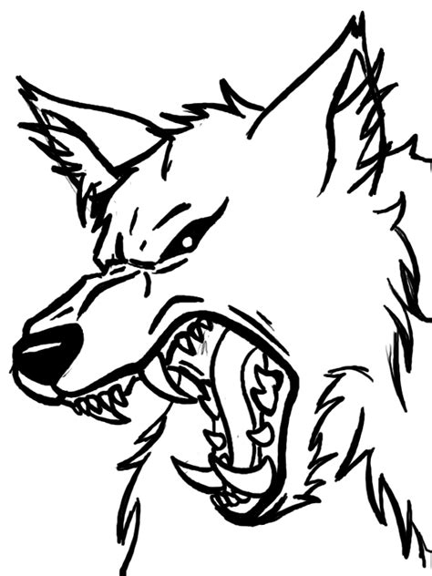 Werewolf Face Drawing | Free download on ClipArtMag