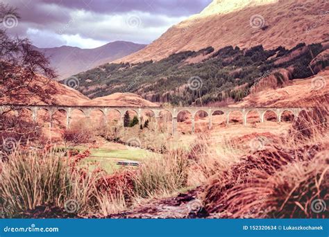 Glenfinnan Viaduct - Harry Potter Movie Viaduct in Scottish Highlands Stock Photo - Image of ...