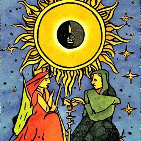 tarot card sun and moon | OpenArt