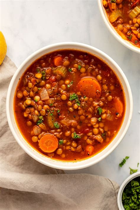 Classic Lentil Soup - From My Bowl