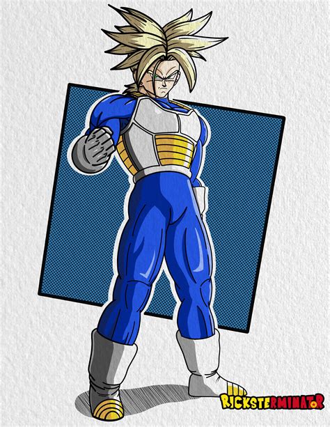 (OC) Drew Ssj Future Trunks with his Battle armor from the Cell saga :) : r/dbz