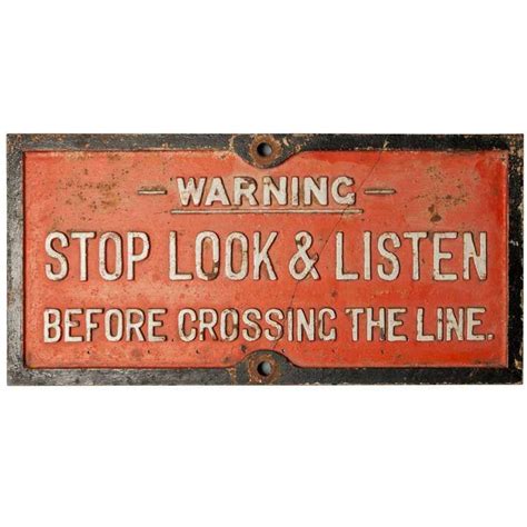 Railway Warning Sign 1 | Signs, Vintage metal signs, Warning signs