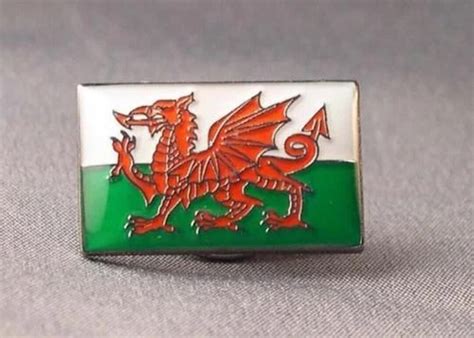 Welsh Flag Pin Badge - Etsy