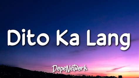 Moira Dela Torre - Dito Ka Lang (Lyrics) Chords - Chordify