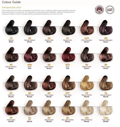 Pin by Brittany Pleau-Richardson on Charts | Hair color chart, Vegan ...