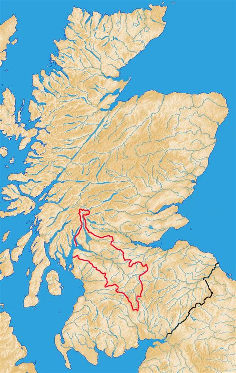 Clyde Catchment Scotland - MapSof.net