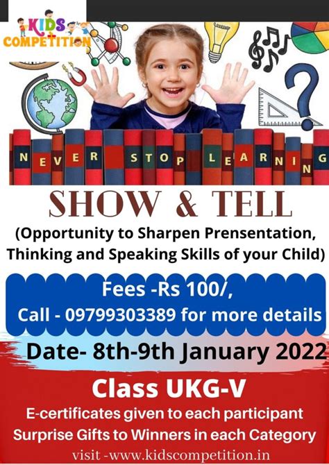 Show & Tell Competition - Kids Competition - Learning