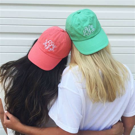 Monogrammed Baseball Cap for Women - Marleylilly