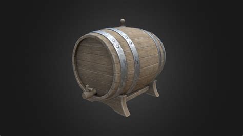 Wine Barrel - Download Free 3D model by niver_mk [5b7aefe] - Sketchfab