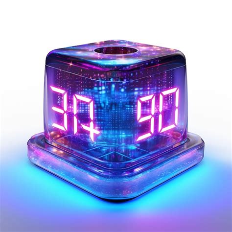 Premium AI Image | a digital clock with the time of 9 00 on it