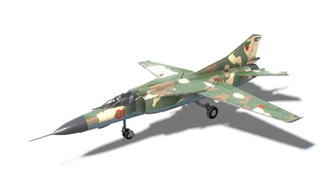 MIG-23 Flogger Jet Fighter Aircraft - 3D model by FreakGames [496dd77 ...