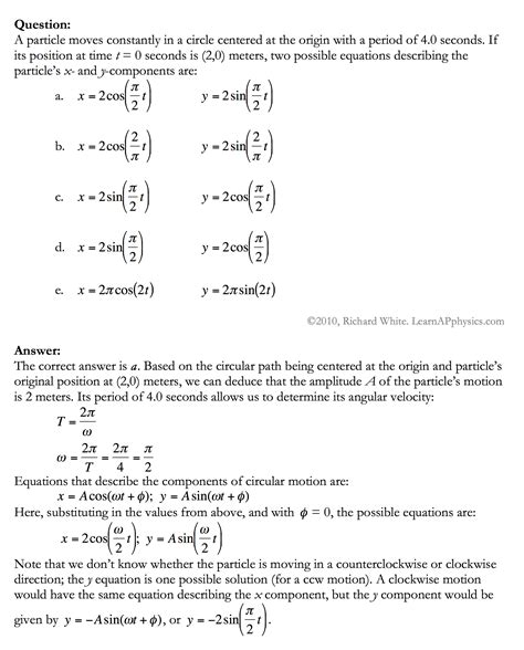 Learn AP Physics - AP Physics 1 & 2 - Oscillatory Motion