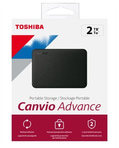 Toshiba Canvio Advance 2TB Portable Storage, 1 ct - Fred Meyer