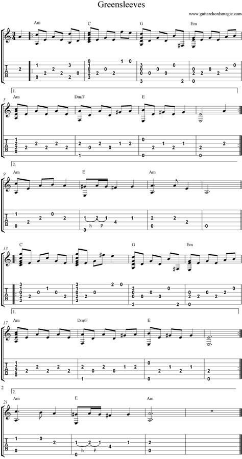 Greensleeves Sheet Music, Lyrics, Melody, Guitar Chords, Video, Mp3