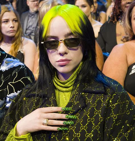 Billie Eilish's Green Gucci Nails at the 2020 Grammy Awards | The Best Manicures and Nail Art at ...