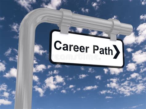 Career path sign stock image. Image of skies, points - 36737261