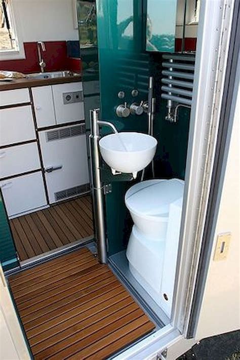 14 RV Bathroom Renovations | Camper bathroom, Small campers, Shower remodel