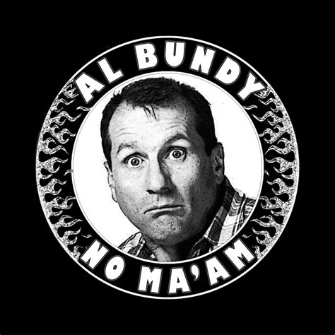 Al Bundy - No ma'am (flames) - Married With Children - Tapestry | TeePublic