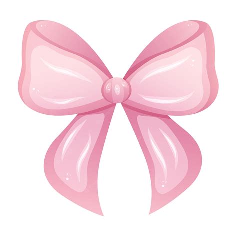 Premium Vector | Pink bow. Design element in cartoon style