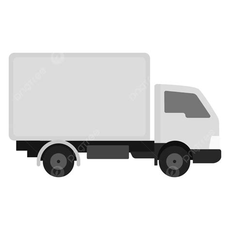 Gray Delivery Truck Vector, Delivery Truck, Truck, Vehicle Trucks PNG and Vector with ...