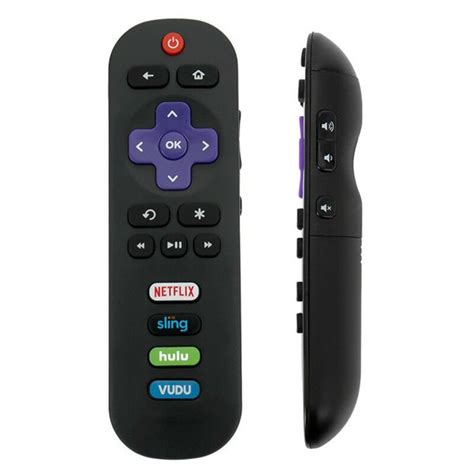 Universal ONN Roku TVs Remote Control with Netflix Sling Hulu Vudu Keys ...