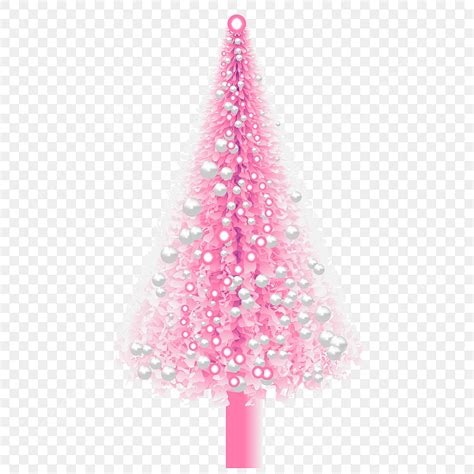 Pink Christmas Tree Vector Hd Images, Beautiful Pink Color Christmas Tree With Vector ...