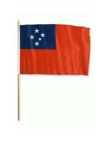 Western Samoa Mounted Flag 12" x 18"| Buy Online Now