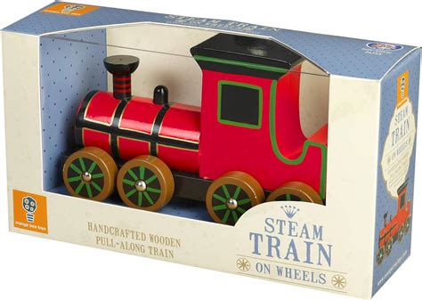 Orange Tree Toys Steam Train Pull Along, – TopToy