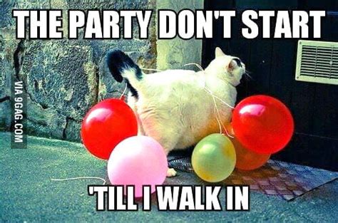 The party don't start till I walk in - 9GAG