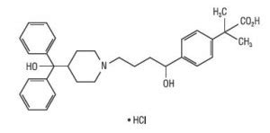 FEXOFENADINE HYDROCHLORIDE and PSEUDOEPHEDRINE HYDROCHLORIDE ...