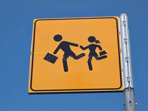 Children Crossing Street Sign Royalty Free Stock Photography - Image: 36315107